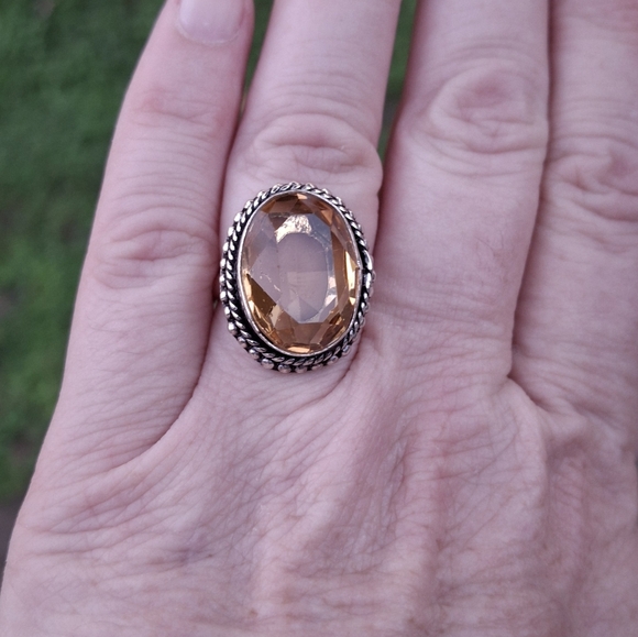 New Citrine 925 Silver Ring. - Picture 8 of 12